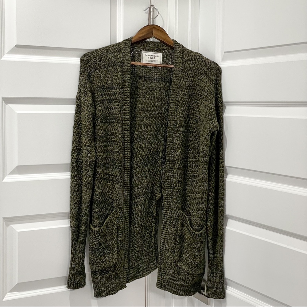 A&F | Split-Back Open Front Long Cardigan